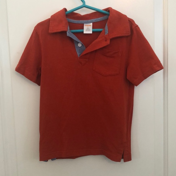 Gymboree dark orange cotton polo shirt size 3t - Picture 1 of 3